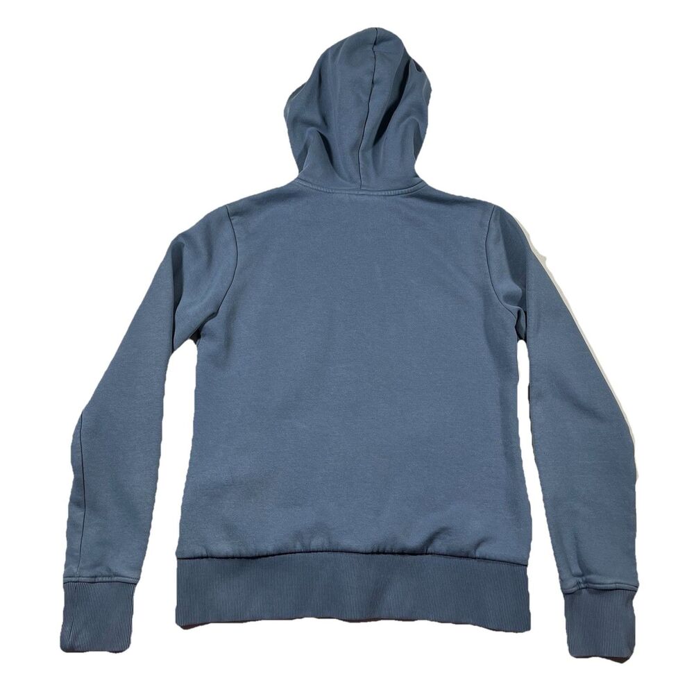 Harley Davidson Hoodie Womens Small Blue Full Zip Spell Out Sweatshirt Y2K - Picture 5 of 11